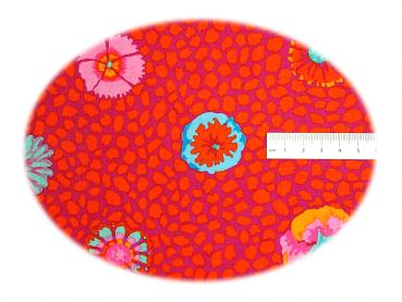Guinea Flower Red - Kaffe Fassett Classics, Patchworkstoff Rottöne (FreeSpirit)